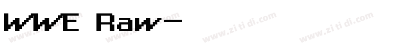 WWE Raw字体转换